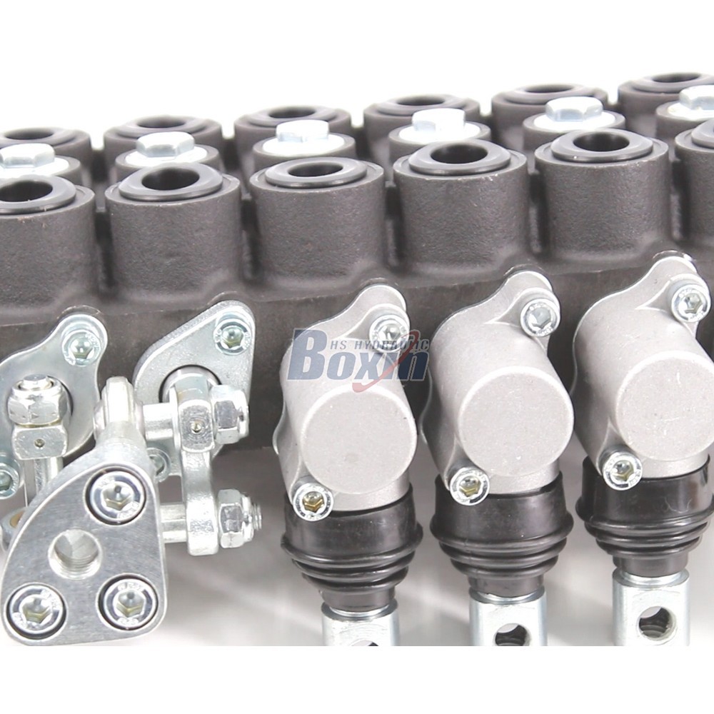 Manual and Joystick Operated 8 Spool Hydraulic Directional Valve detail image